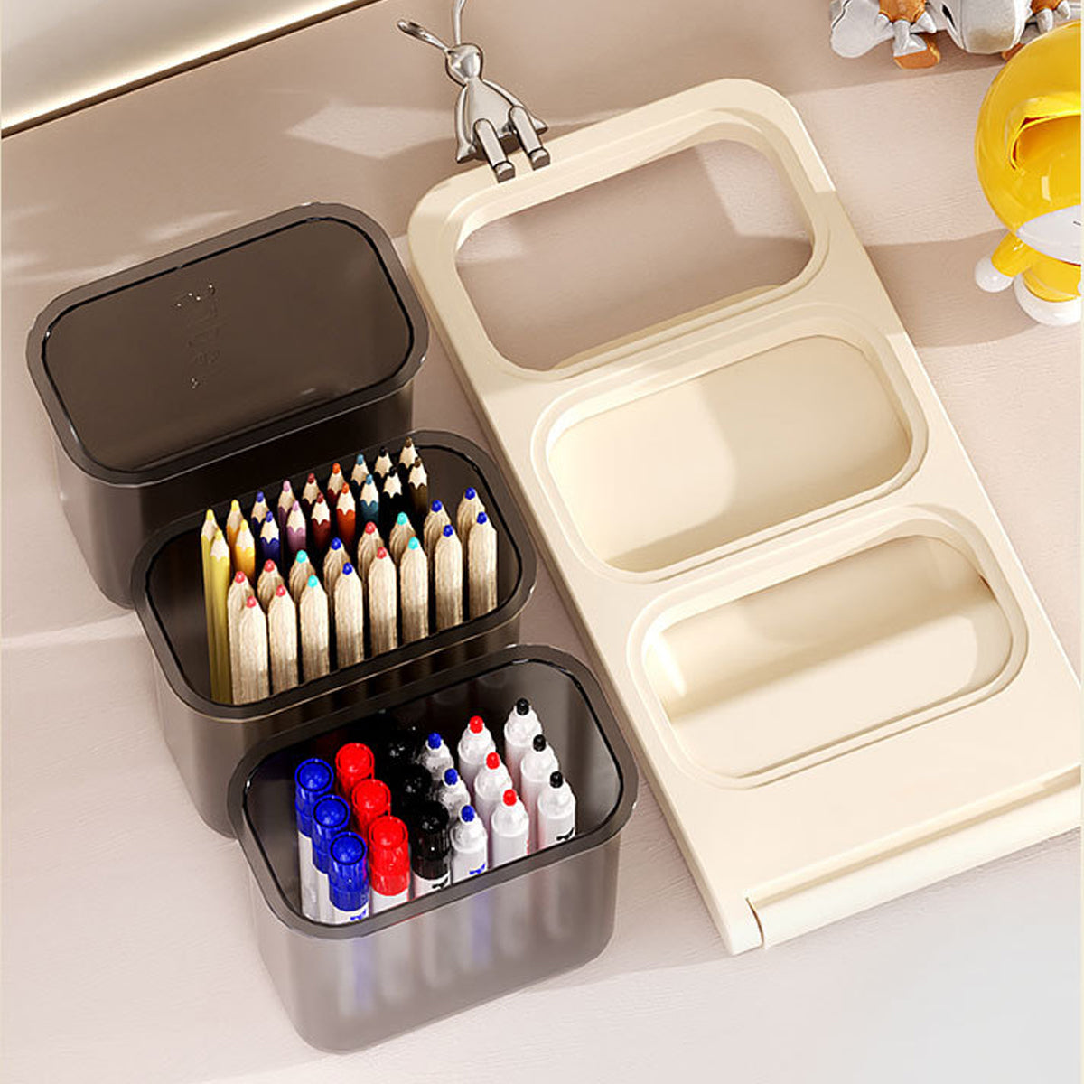 3-Tier Student Desktop Storage Box School Supplies