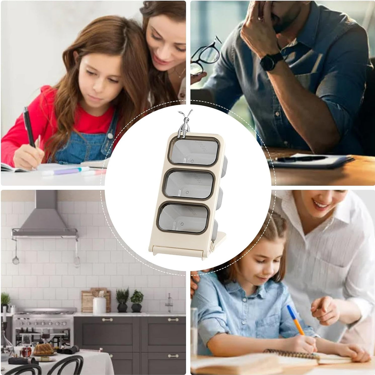 3-Tier Student Desktop Storage Box School Supplies