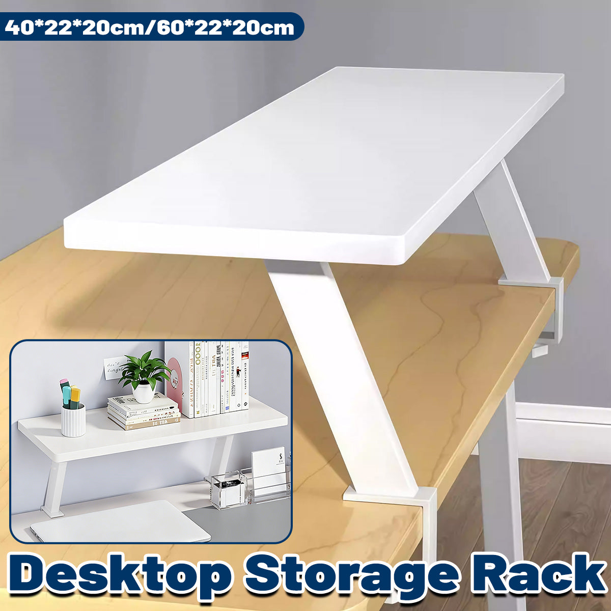 Desktop Riser Shelf Monitor Laptop Desk Organizer