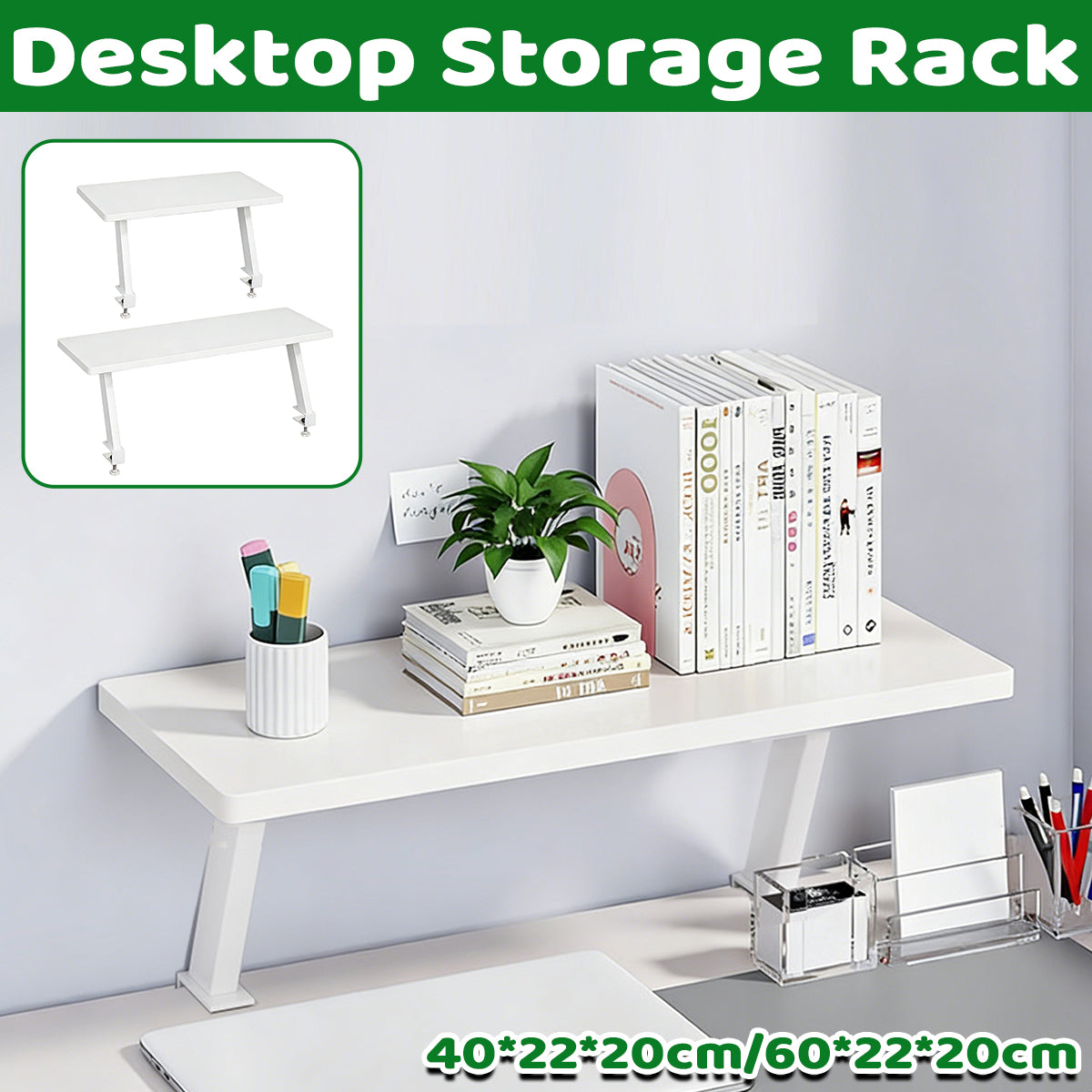 Desktop Riser Shelf Monitor Laptop Desk Organizer