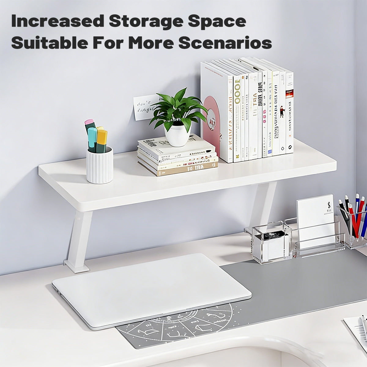 Desktop Riser Shelf Monitor Laptop Desk Organizer
