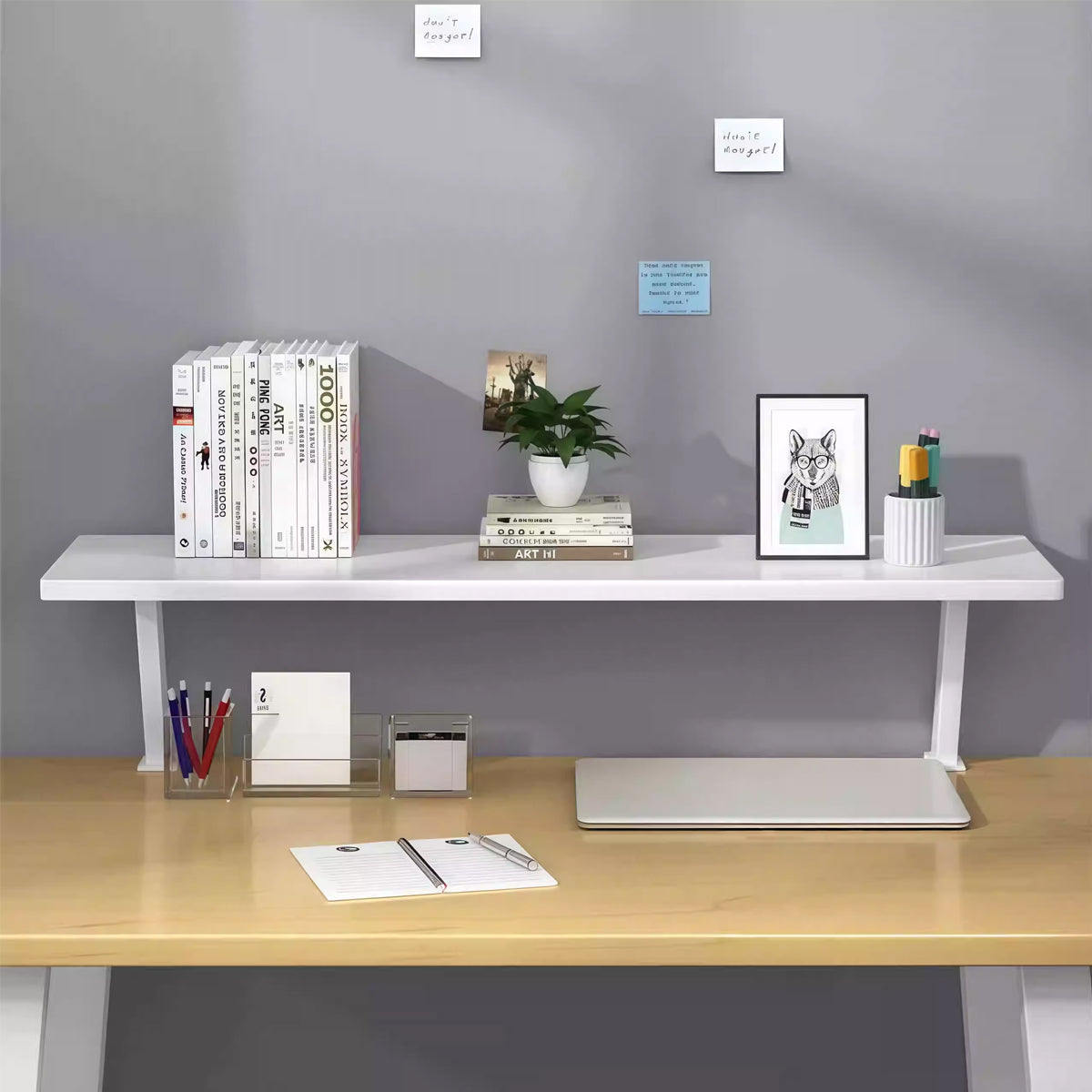 Desktop Riser Shelf Monitor Laptop Desk Organizer