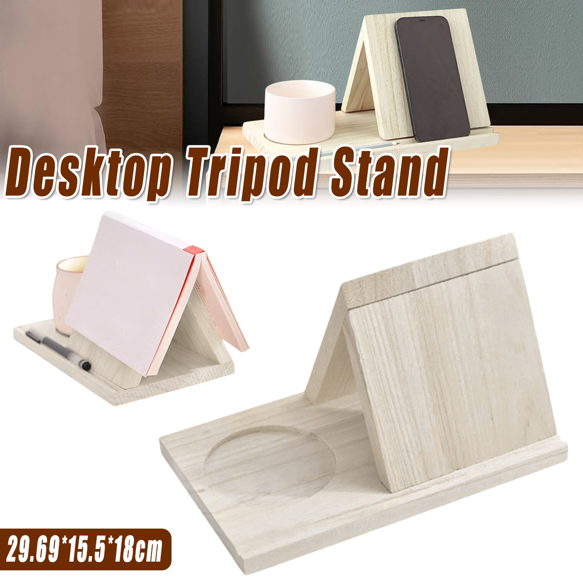 Adjustable Folding Desktop Phone and Tablet Stand Holder