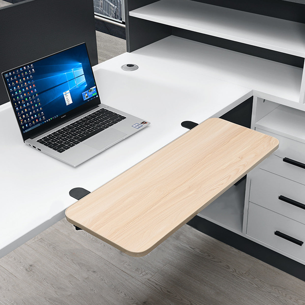 Foldable Desktop Extension Board with Clamp