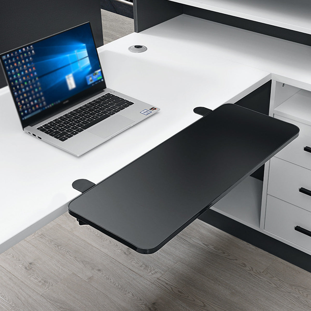 Foldable Desktop Extension Board with Clamp
