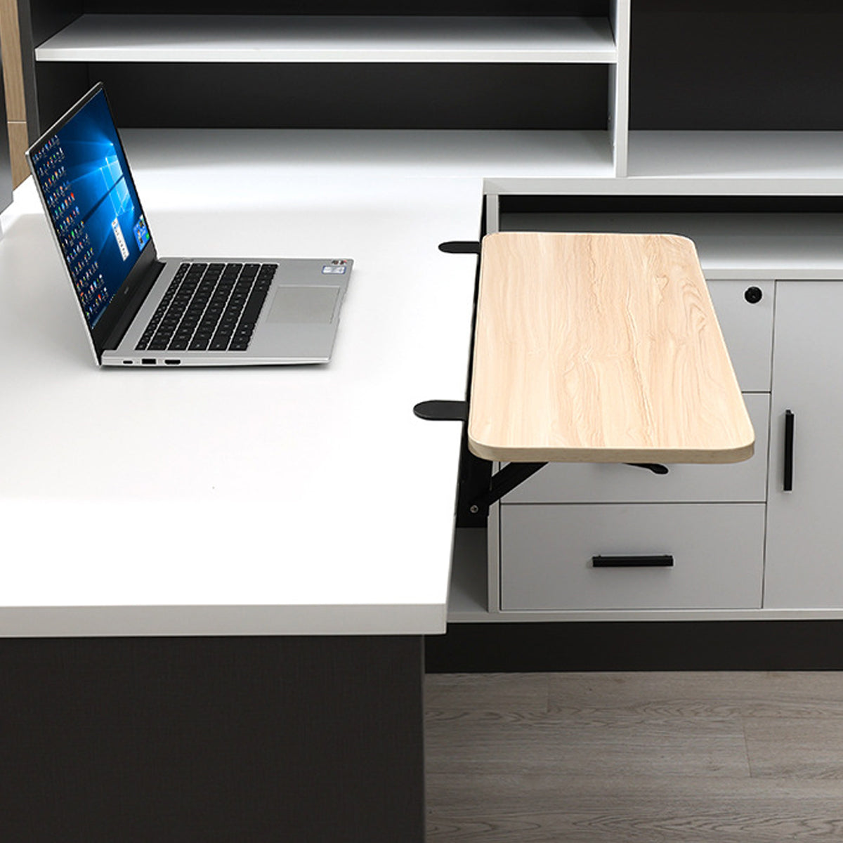 Foldable Desktop Extension Board with Clamp