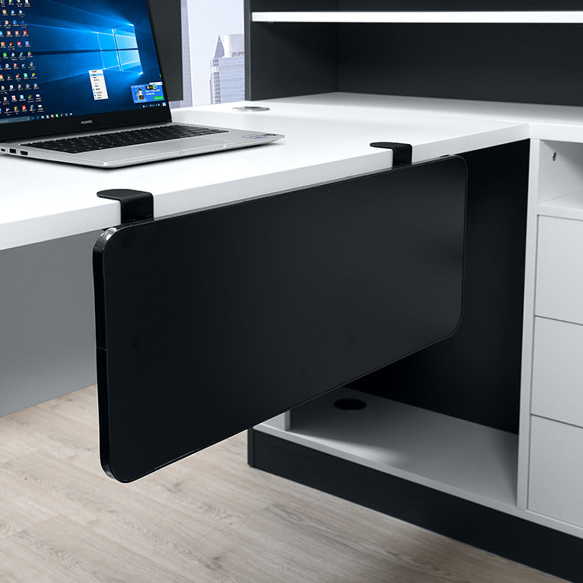Foldable Desktop Extension Board with Clamp