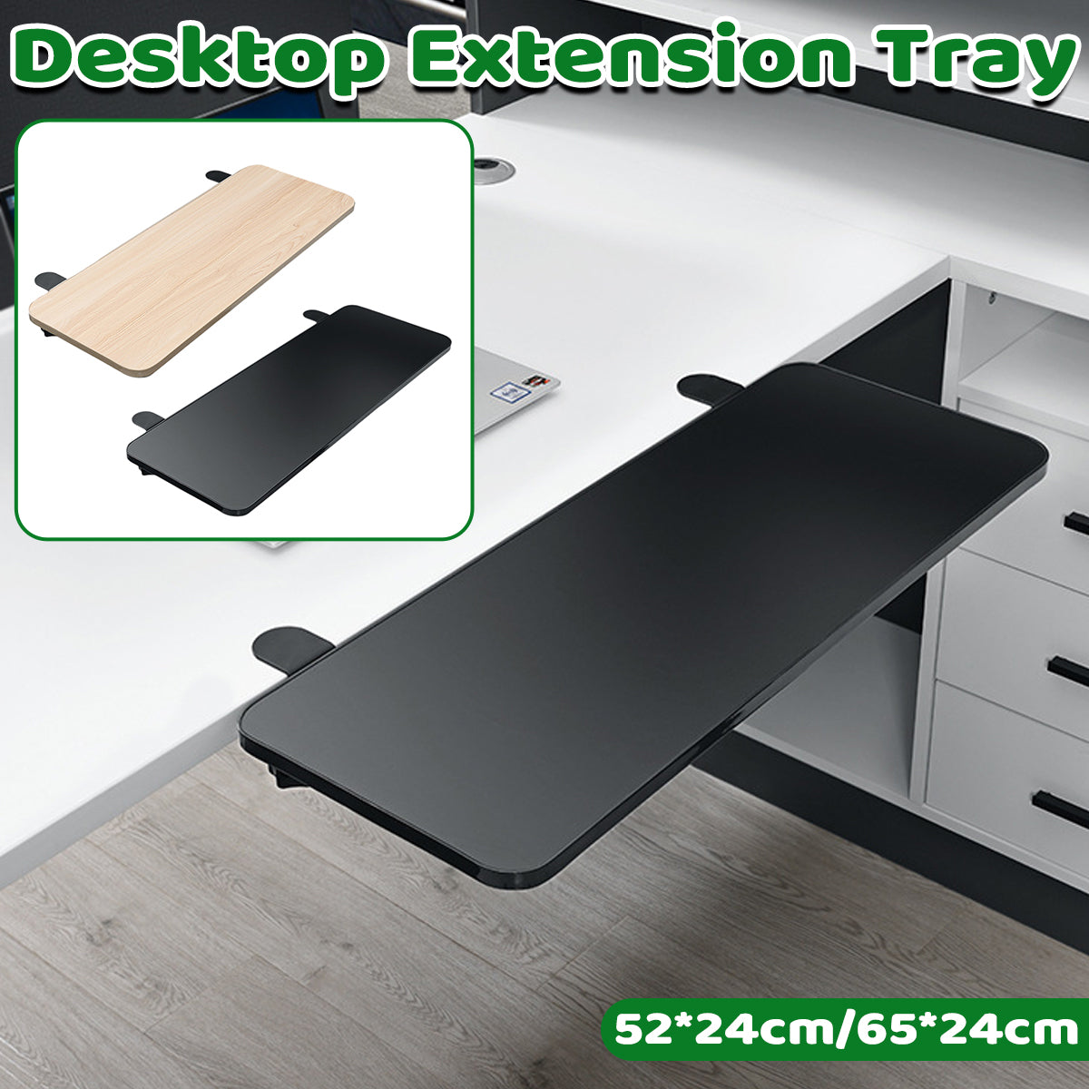 Foldable Desktop Extension Board with Clamp