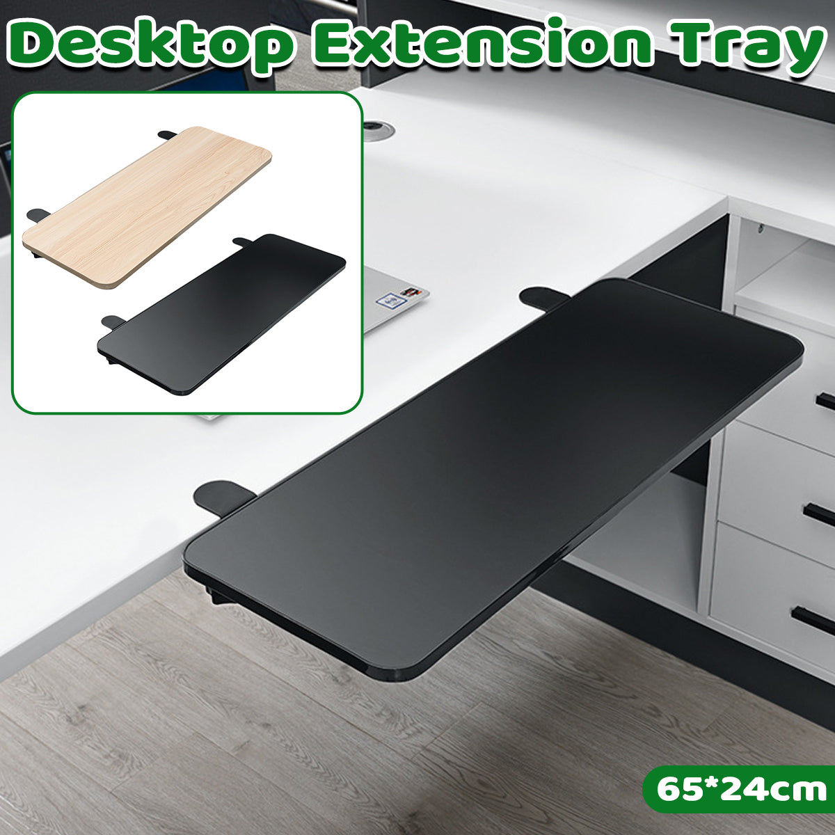 Foldable Desktop Extension Board with Clamp