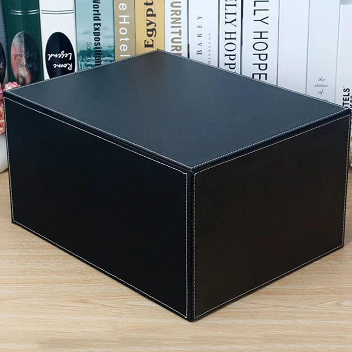3-Drawer Leather Desk Organiser for A4 Files