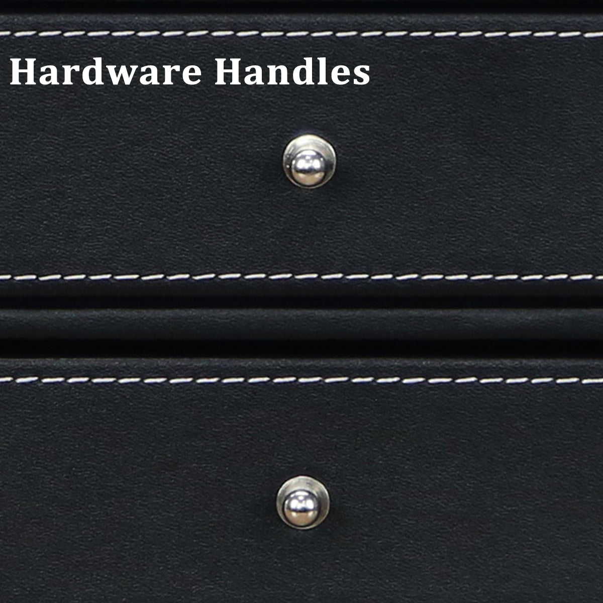 3-Drawer Leather Desk Organiser for A4 Files