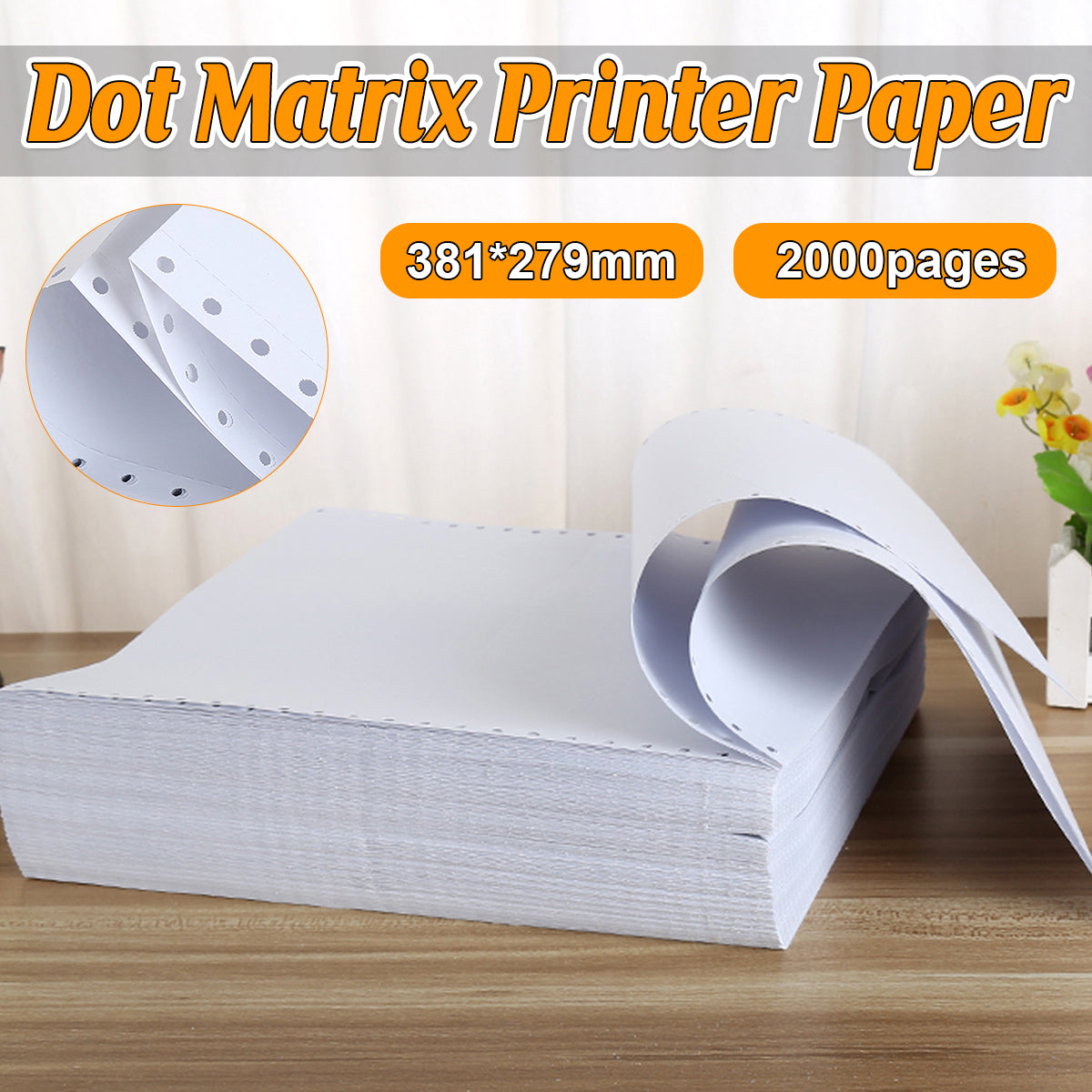 2000 Pages Dot Matrix Printer Paper 381x279mm