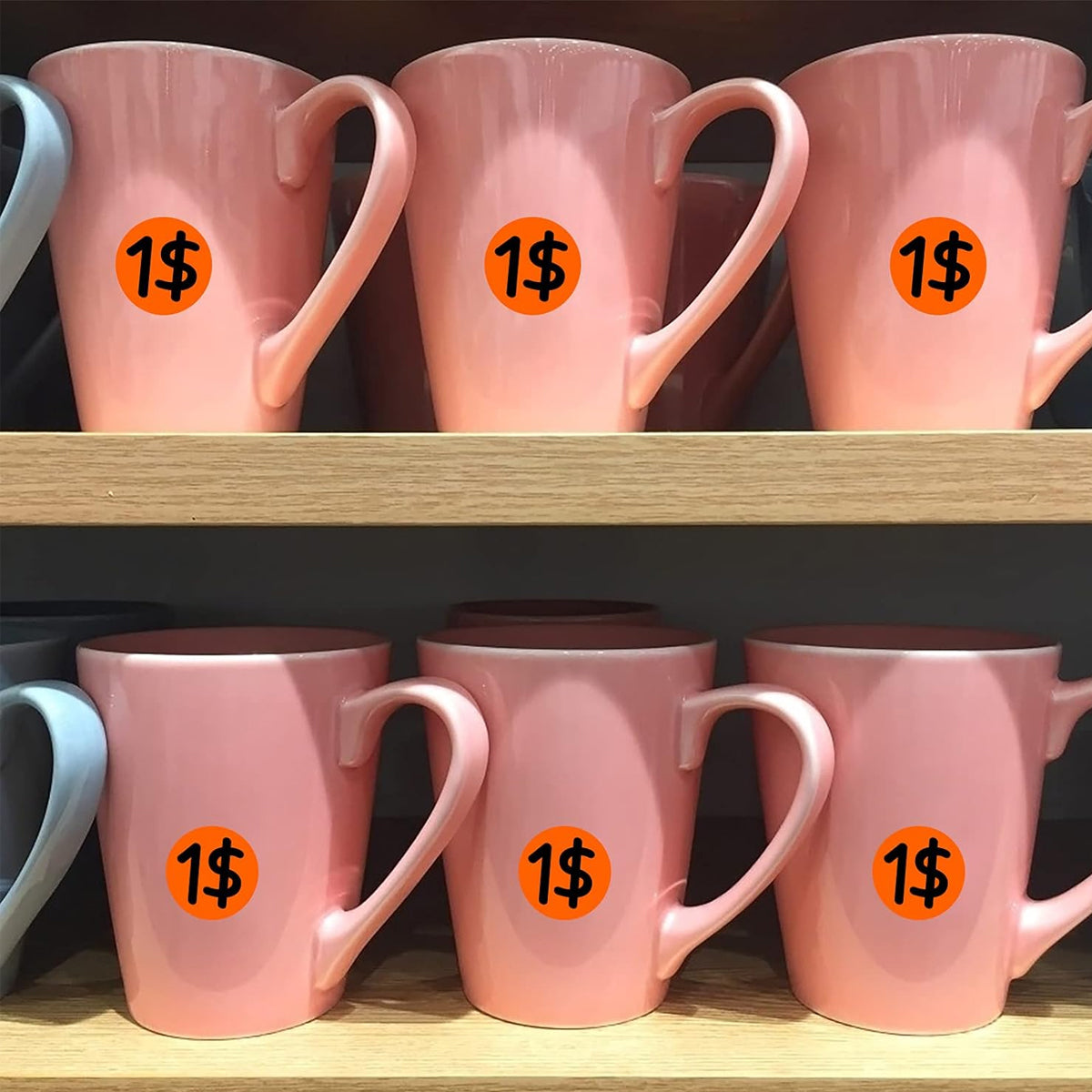 8 Rolls Coloured Polka Dot Round Labels Strong Adhesive Set