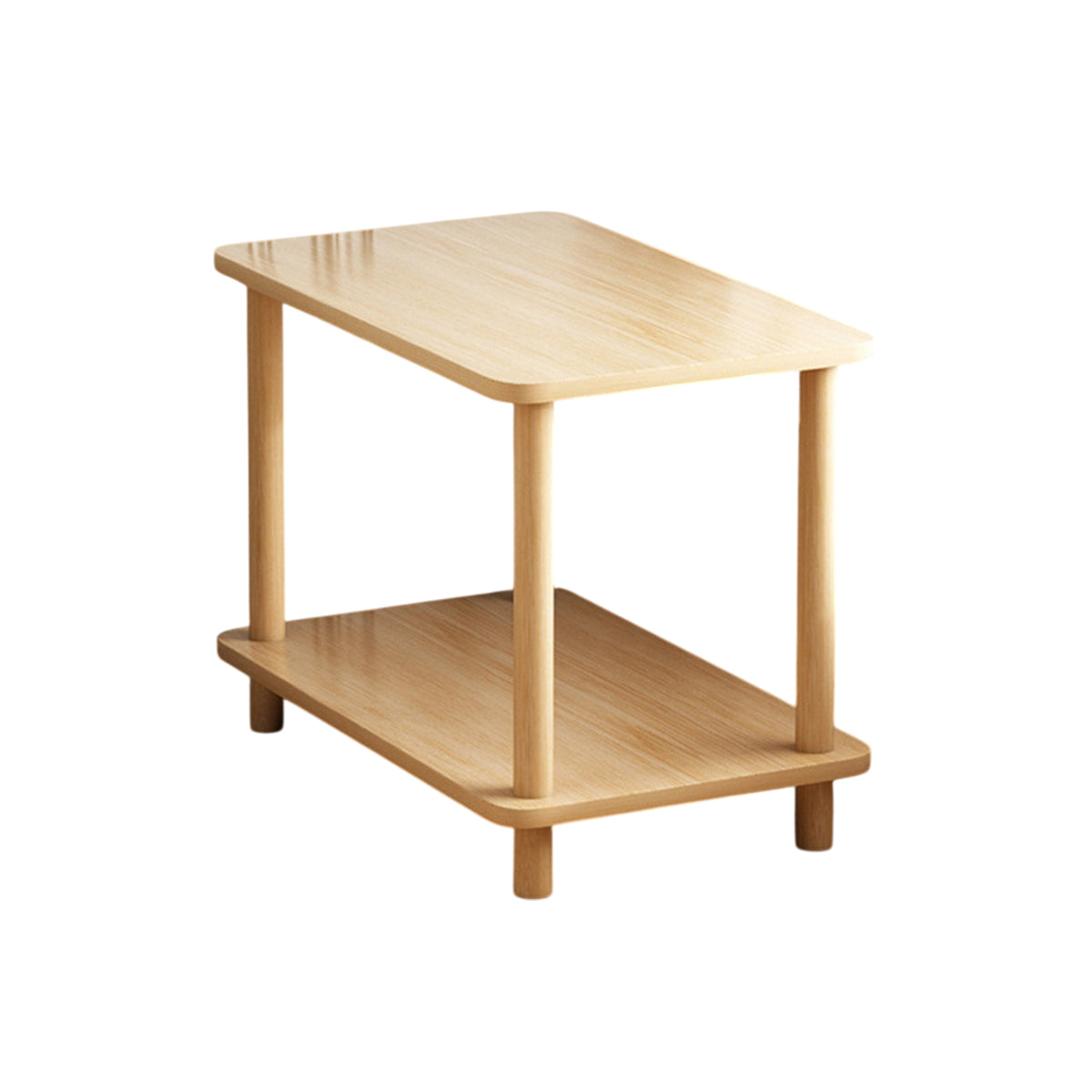 Minimalist Double-Layer Sofa Side Table