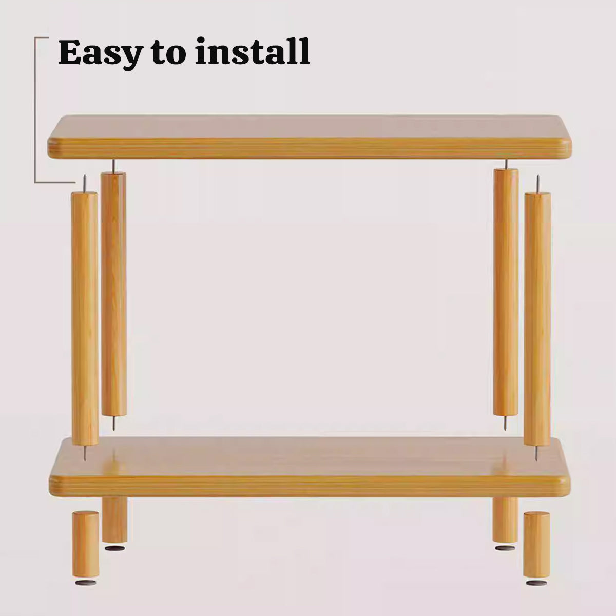 Minimalist Double-Layer Sofa Side Table