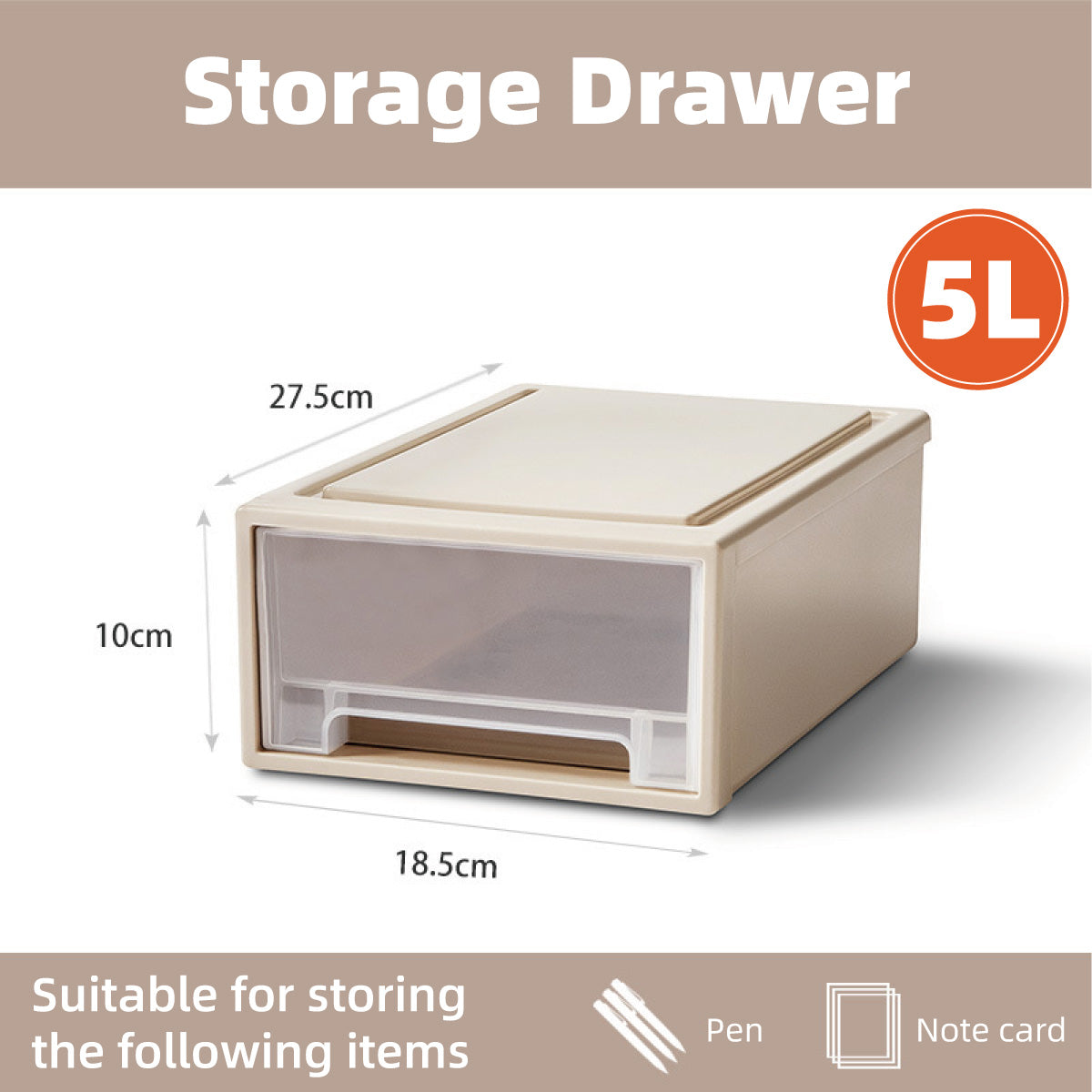 Transparent Stackable Drawer Storage Box for Shoes and Clothes
