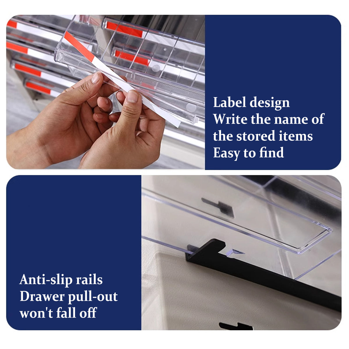 Multi-Layer Drawer File Cabinet for A4 Documents