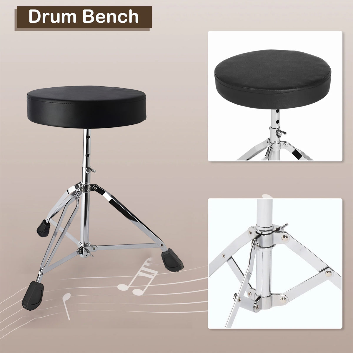 Adjustable Drum Throne Thickened Seat for Kids