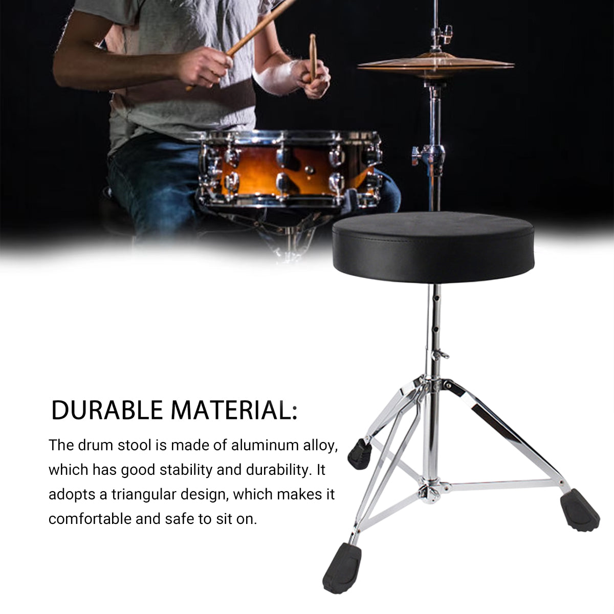 Adjustable Drum Throne Thickened Seat for Kids
