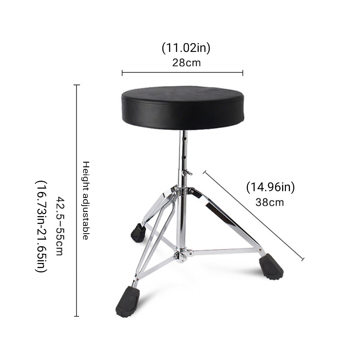 Adjustable Drum Throne Thickened Seat for Kids
