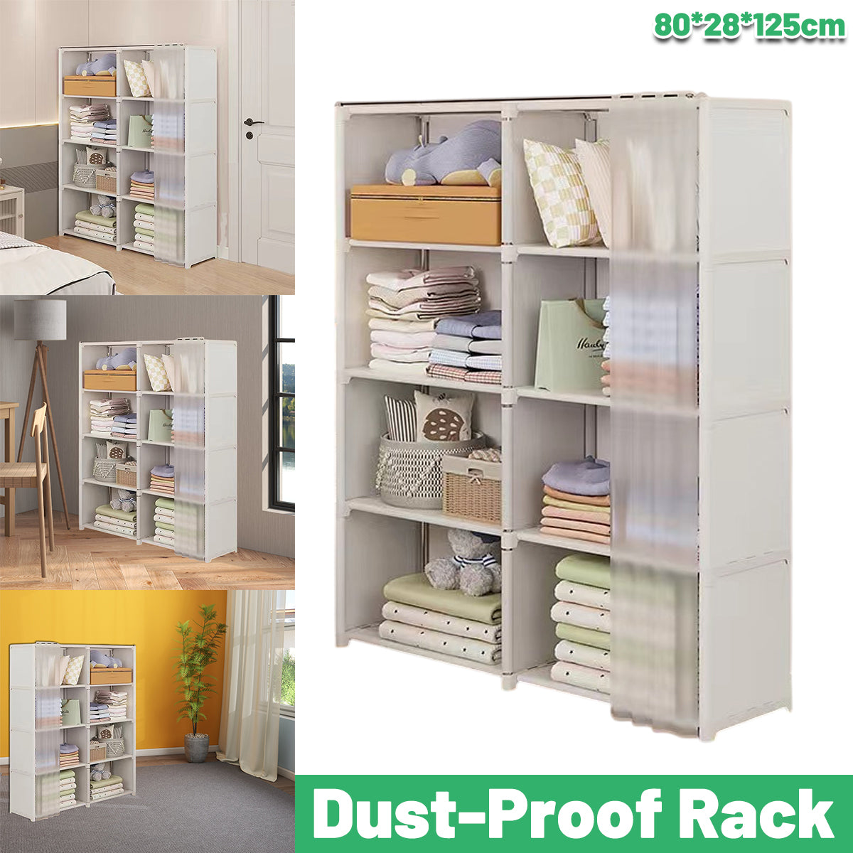 Multi Layer Floor Standing Home Bookshelf Storage Rack Cabinet