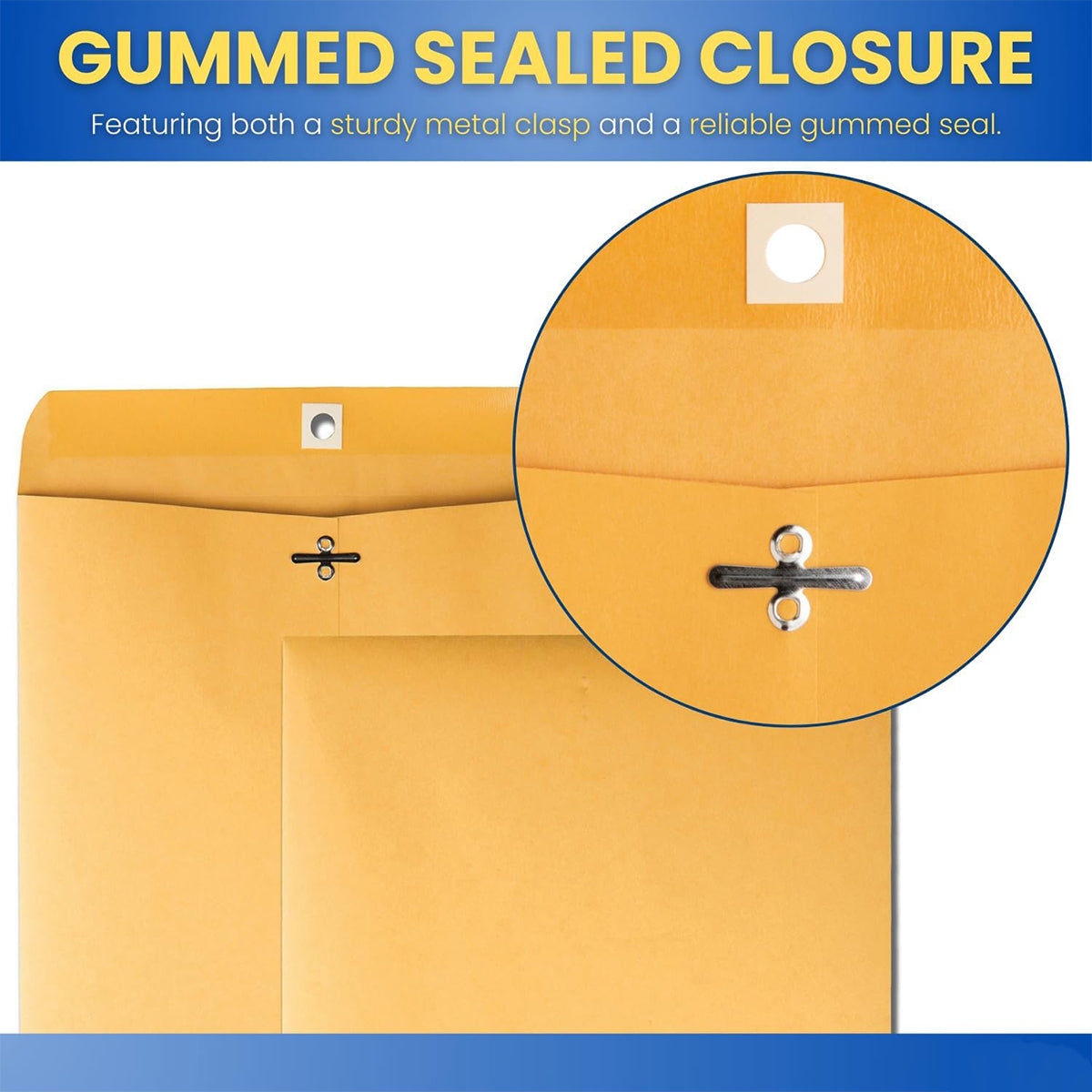 Yellow Kraft Paper Envelope Bag for Documents