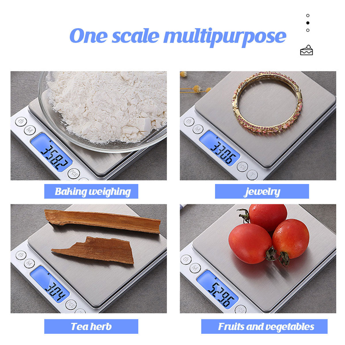 Mini Electronic Pocket Kitchen Scale LED Display