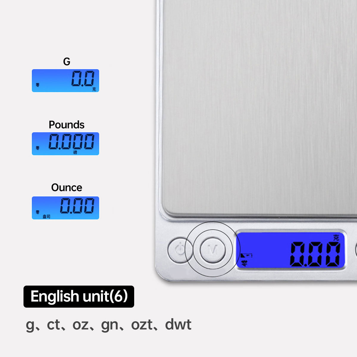 Mini Electronic Pocket Kitchen Scale LED Display