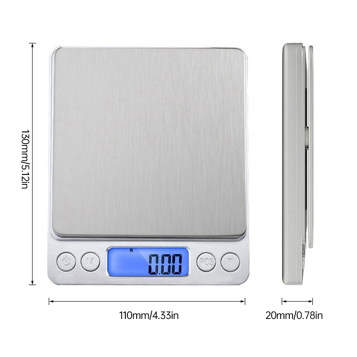 Mini Electronic Pocket Kitchen Scale LED Display