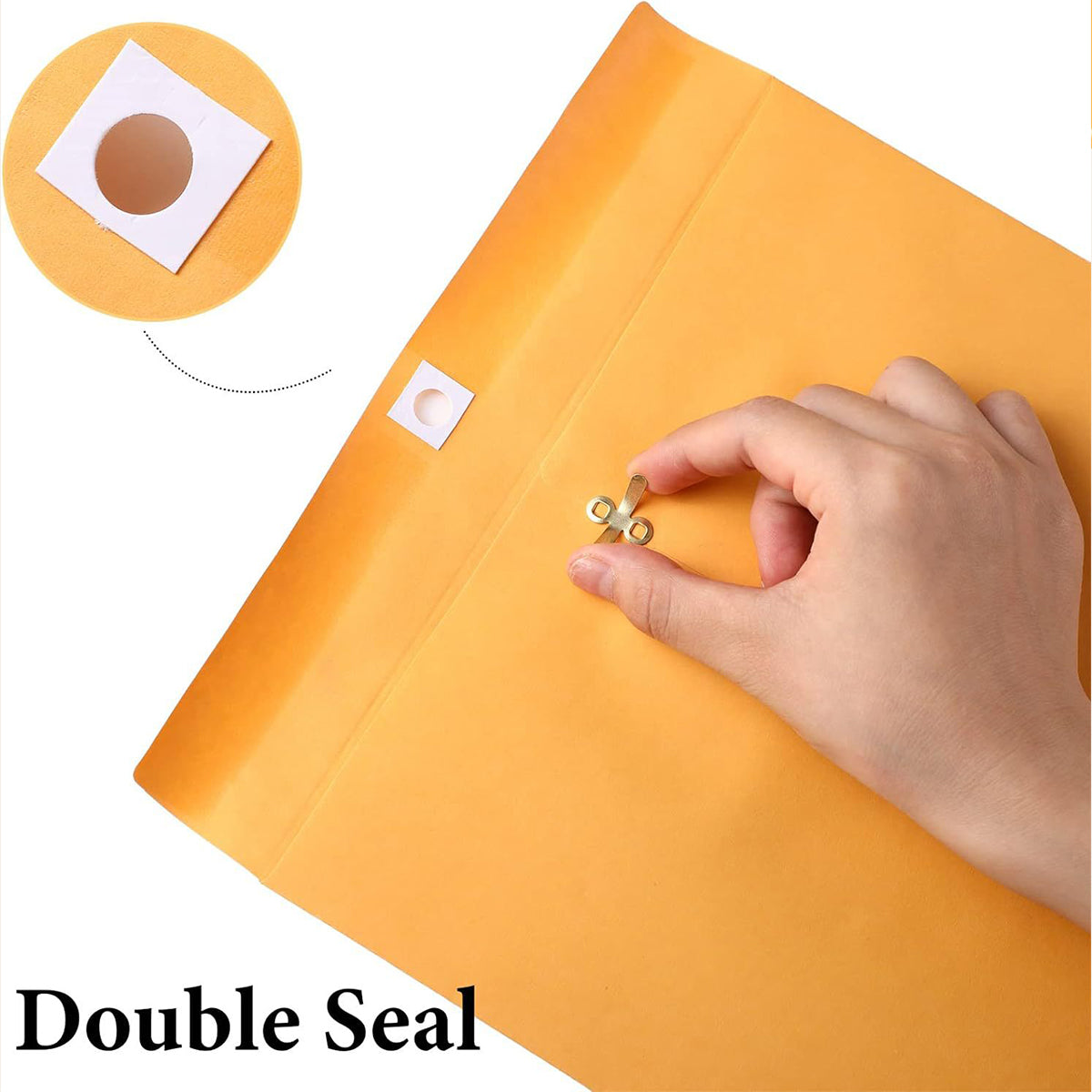 Yellow Kraft Paper Envelope Bag for Documents