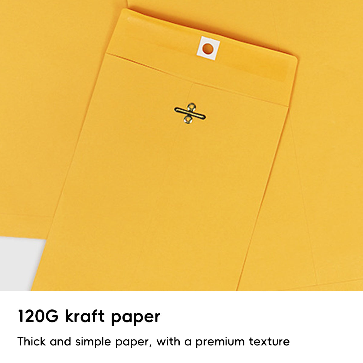 Yellow Kraft Paper Envelope Bag for Documents