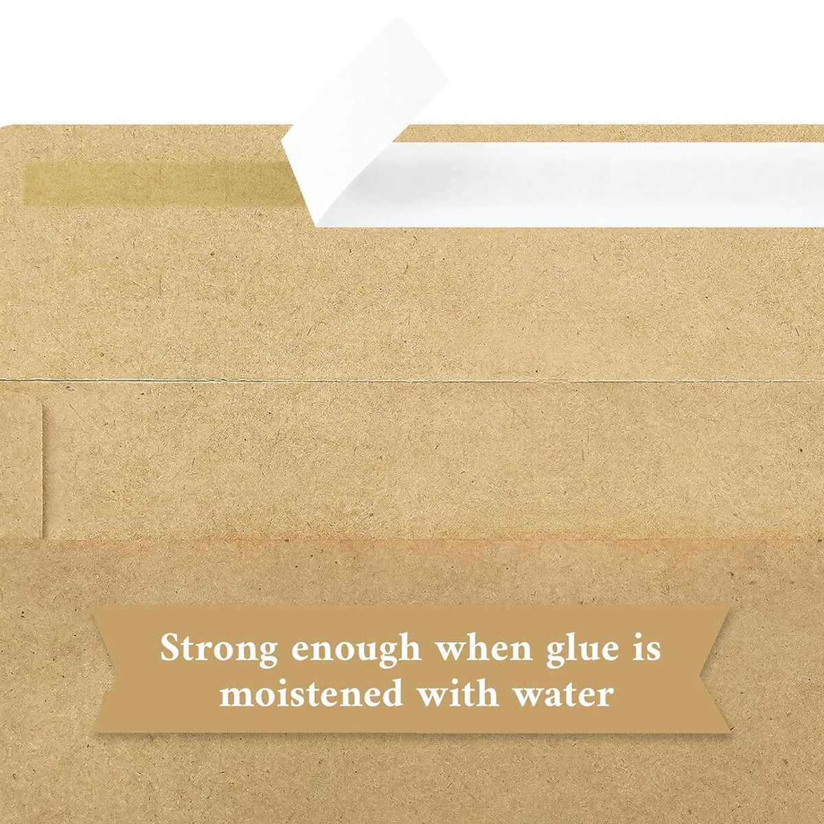 100 Pcs Kraft Self-Adhesive Envelopes for Office