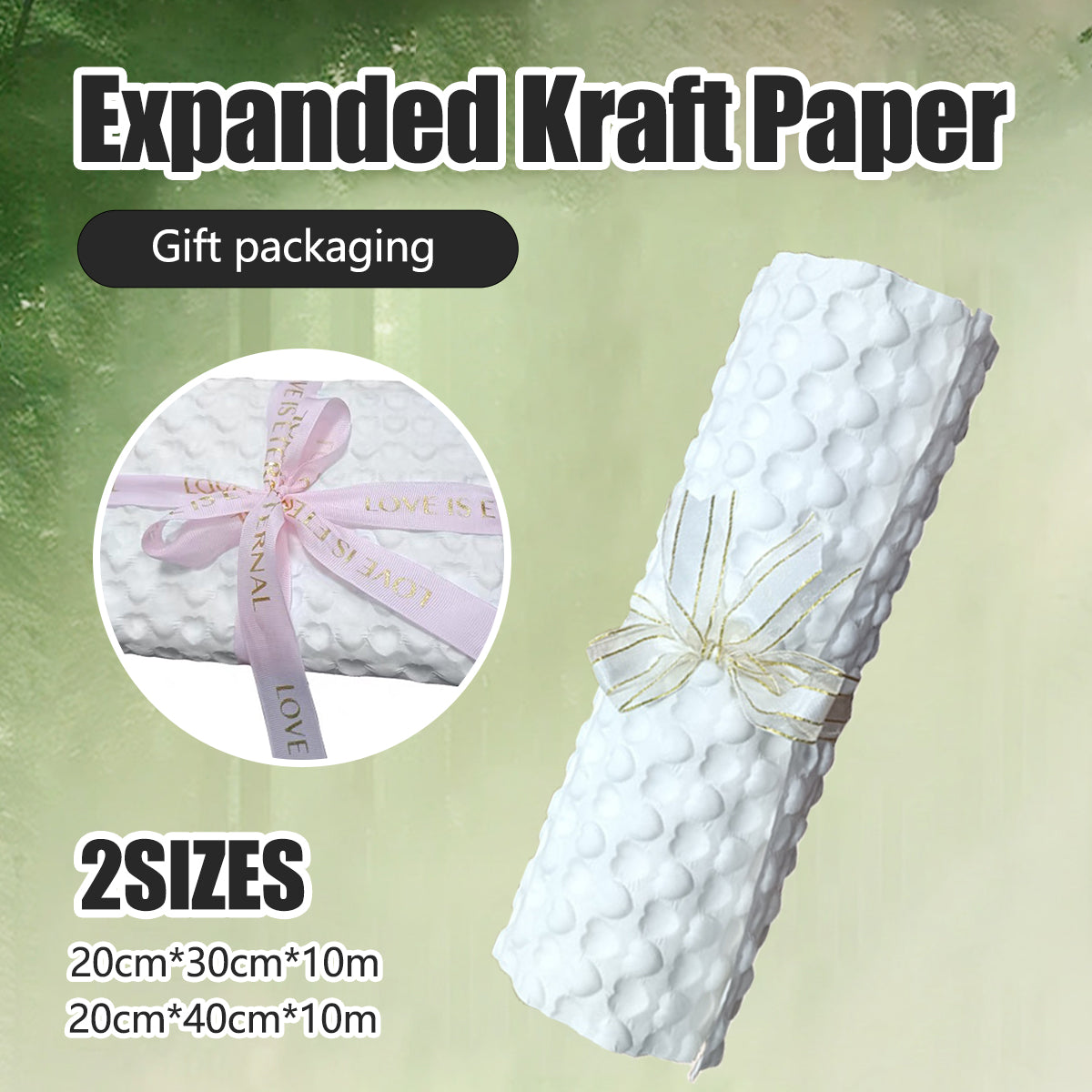 Embossed White Kraft Paper Packaging Sheet Texture Wrap