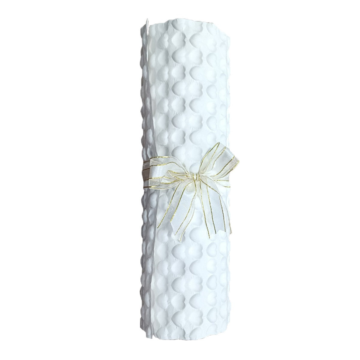 Embossed White Kraft Paper Packaging Sheet Texture Wrap