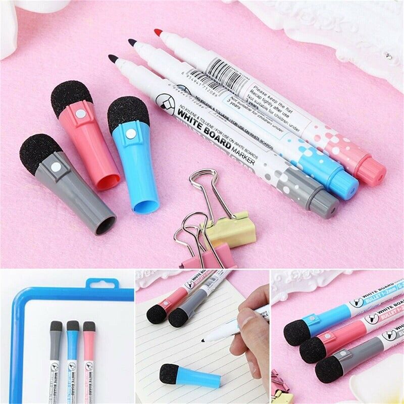 8 Pcs Whiteboard Markers Non-toxic Erasable Magnetic Painting Pen Set