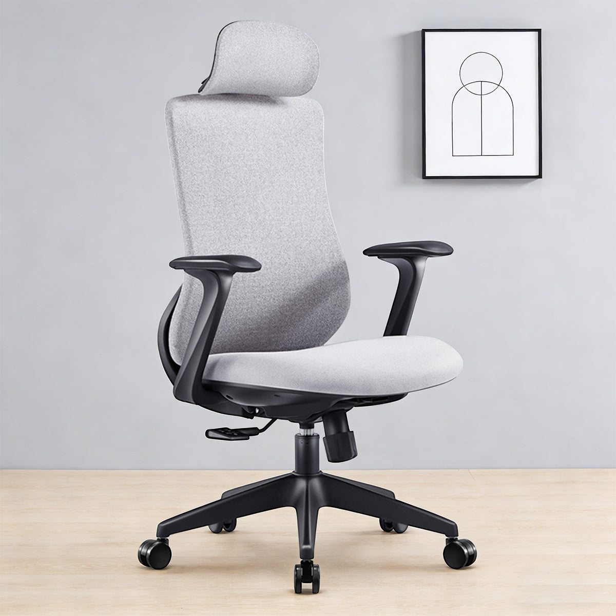 Ergonomic Office Chair with S-Shaped Backrest