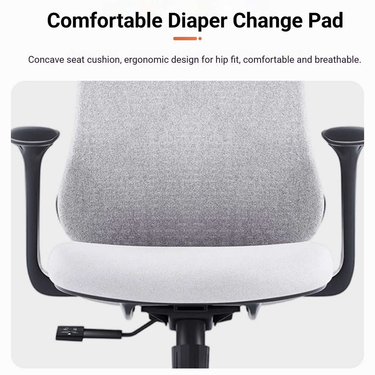 Ergonomic Office Chair with S-Shaped Backrest
