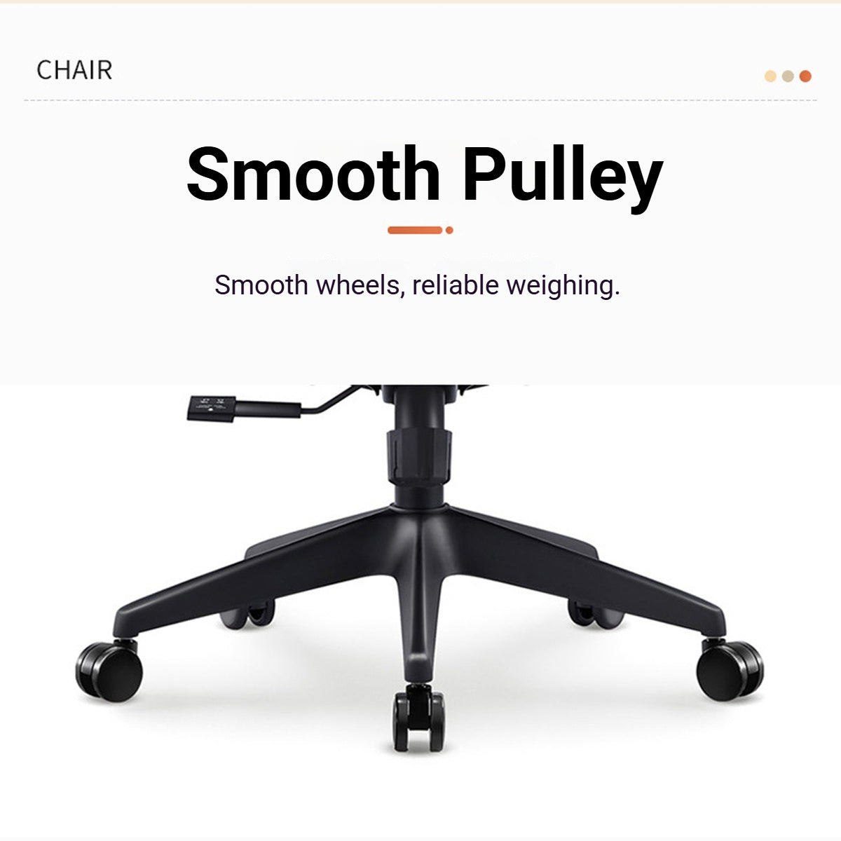 Ergonomic Office Chair with S-Shaped Backrest
