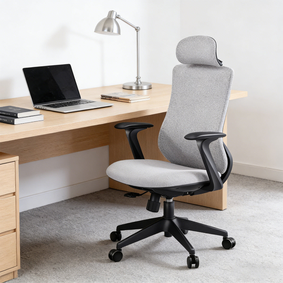 Ergonomic Office Chair with S-Shaped Backrest