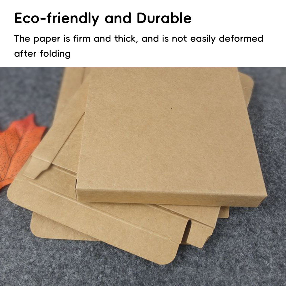 50pcs Brown Kraft Paper Shipping Boxes 2 Sizes