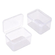 10pcs Mini Clear Plastic Boxes with Snap Lids
