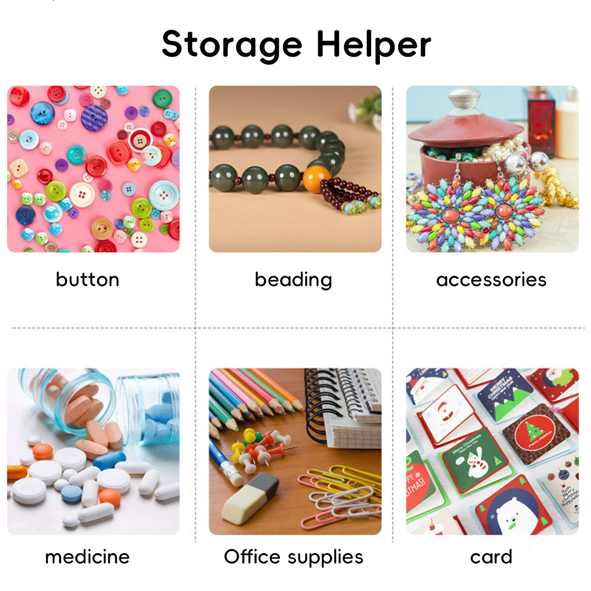 10pcs Mini Clear Plastic Boxes with Snap Lids