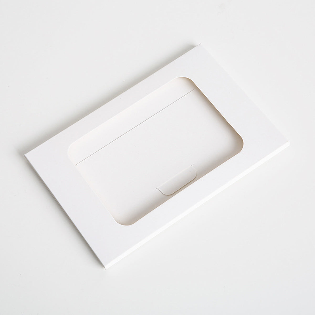 100pcs Windowed Cardboard Postcard Mailing Boxes
