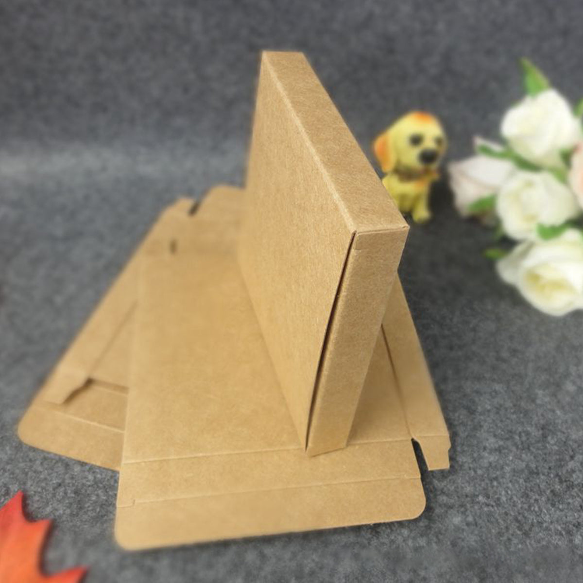 50pcs Brown Kraft Paper Shipping Boxes 2 Sizes