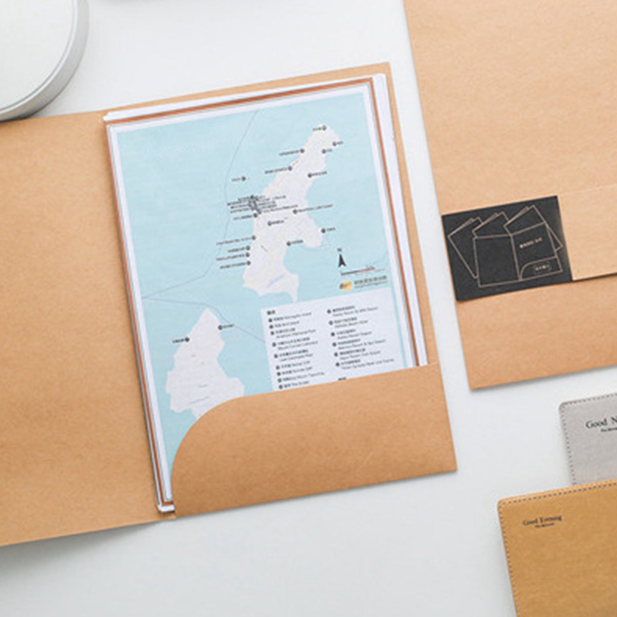 10pcs Kraft Paper File Folders for A4 Documents