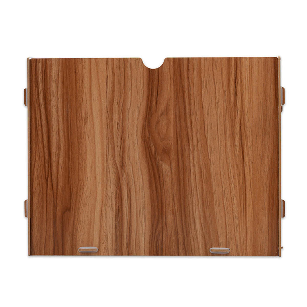 Multi Tier Fan Shaped Wood Desktop Storage Box