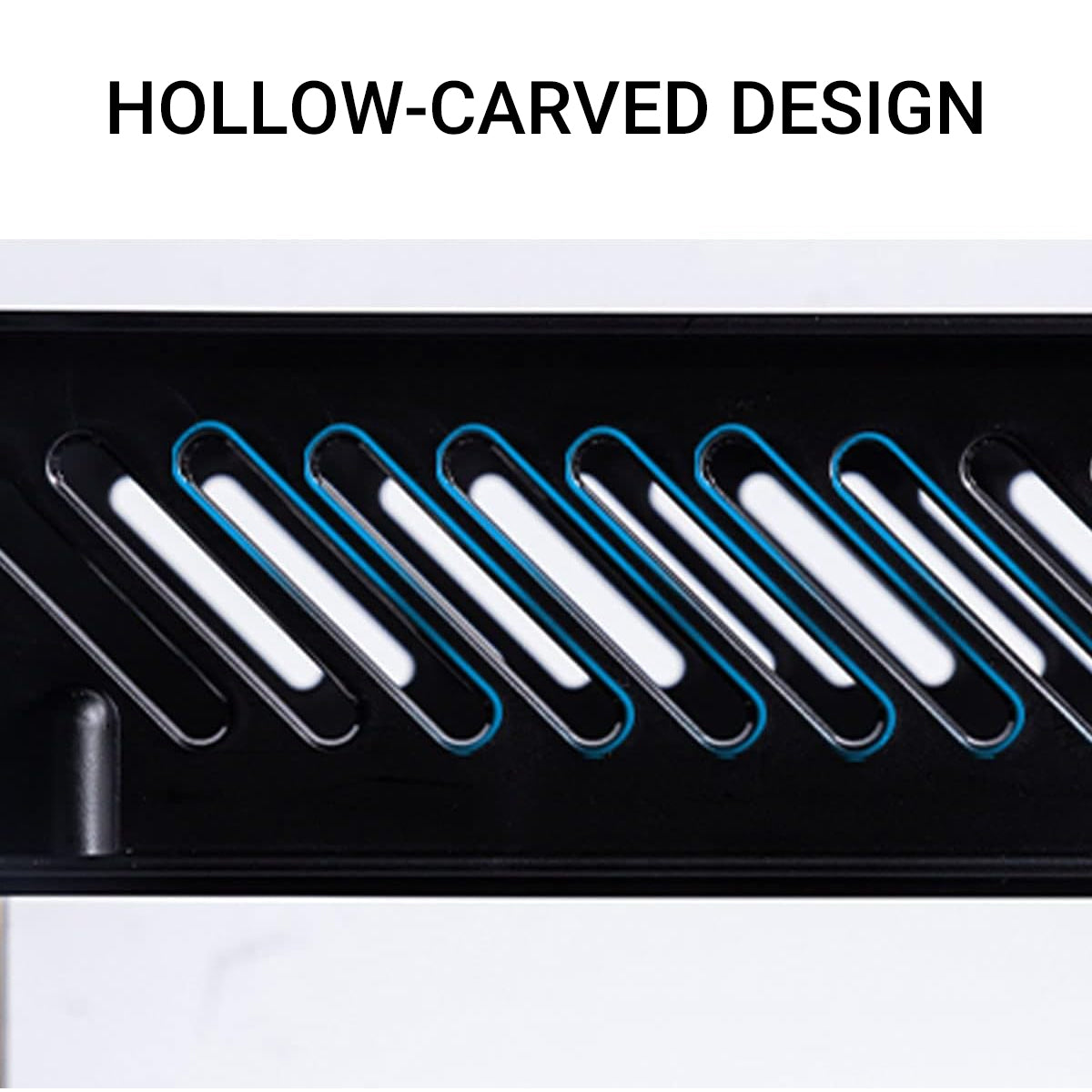 4-Tier Desktop Storage Rack with Ventilated Plastic Trays