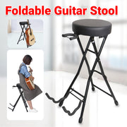Folding Guitar Stool with Built-in Stand