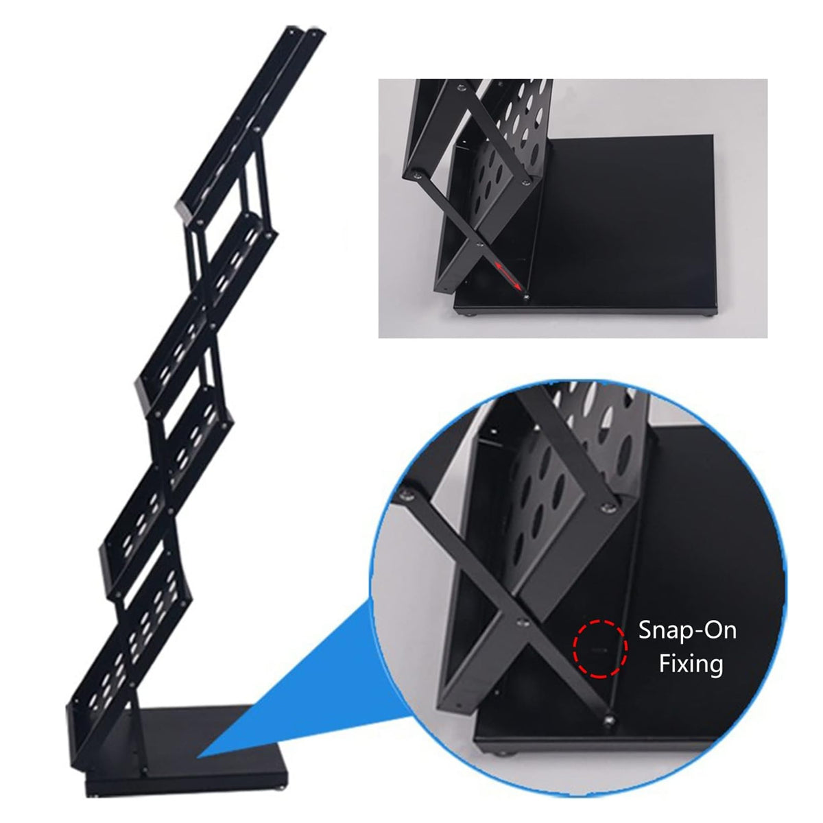A4 Foldable Metal Magazine File Rack