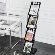 A4 Foldable Metal Magazine File Rack